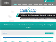 Tablet Screenshot of cell-and-co.com